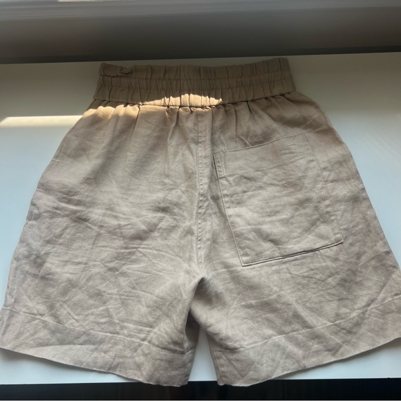 COS ELASTICSTED LINEN SHORTS - Picture 13 of 13